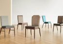 Metal Wood-Grain Chair